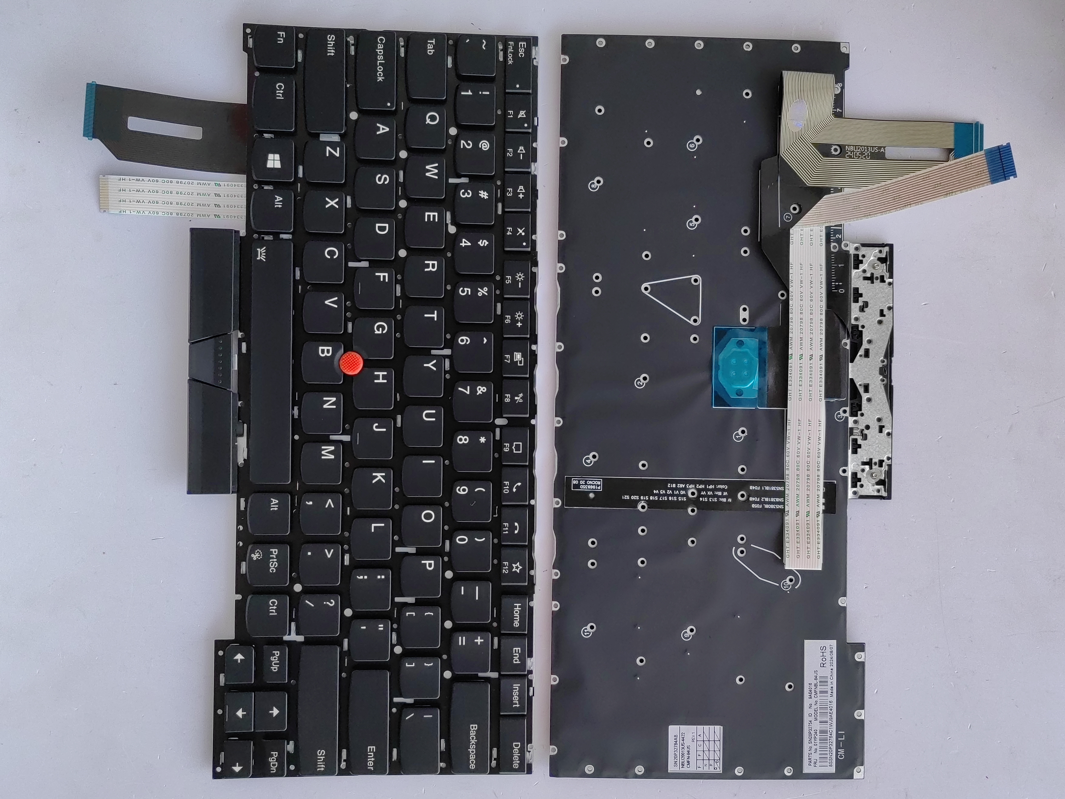 Picture of New Replacement Laptop Keyboard For IBM T14S Generation/T14S/T14S GEN1/ X1 Extreme 3rd Gen BLACK With Point Backlit (OEM) US Layout